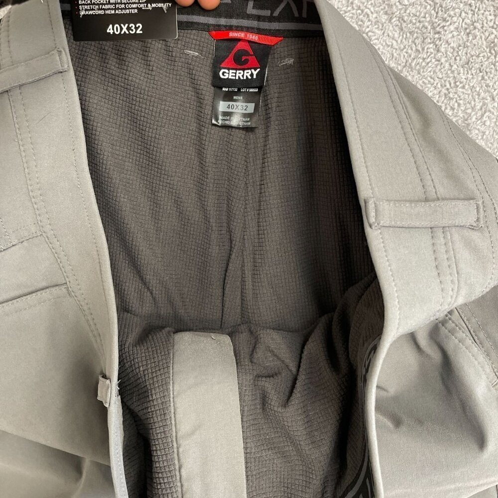 NEW Gerr'y Men's 40X32 Gray Venture Fleece Lined Tech Pants Stretch - Picture 8 of 10